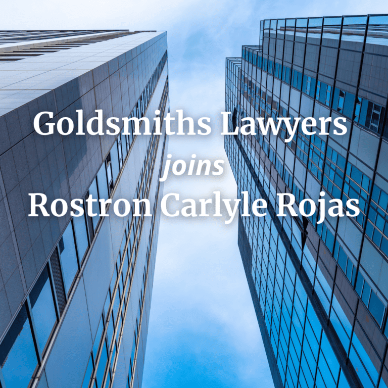 Goldsmith Lawyers joins Rostron Carlyle Rojas