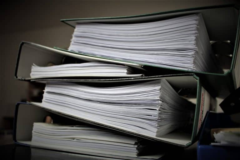 massive pile of paperwork